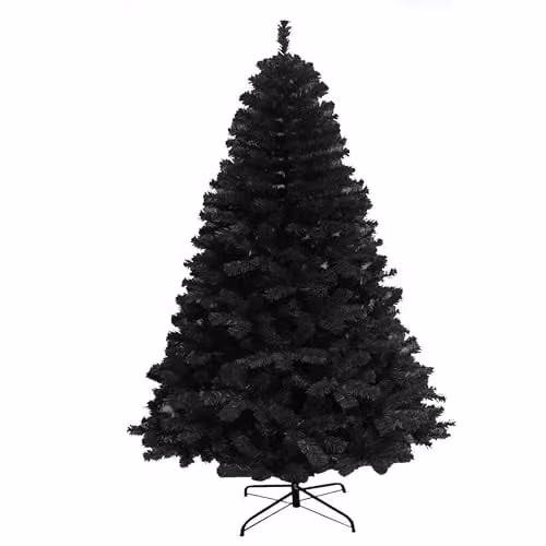 Shatchi Black Alaskan Pine Artificial Christmas Tree