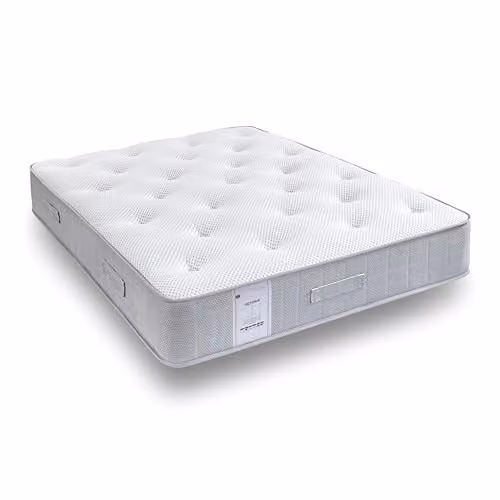 Bedmaster Victoria 2000 Cashmere Pocket Sprung Mattress, White, W/D/H: 90 x 200 x 25 cm – 3