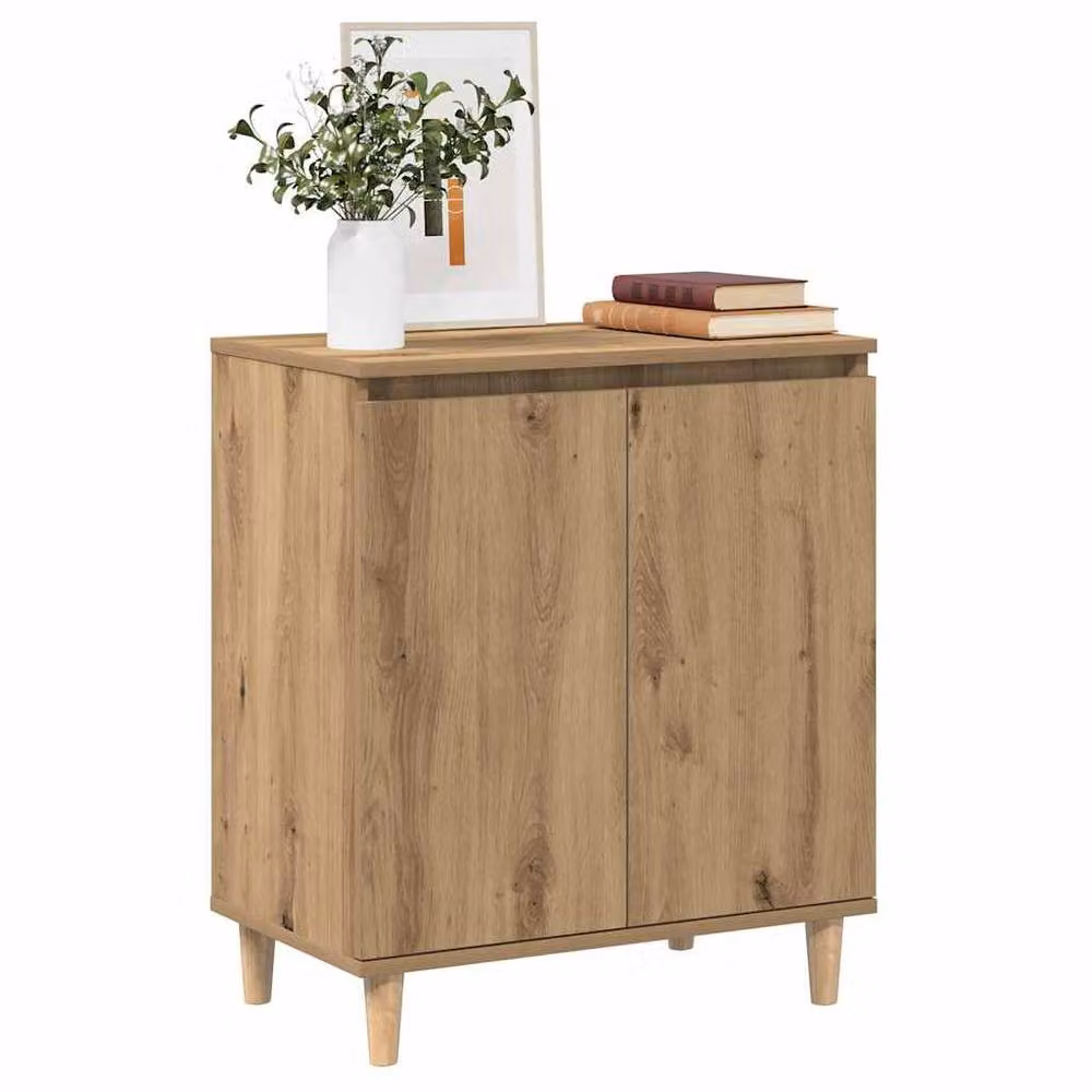 Berkfield Home Artisan Oak Sideboard in Brown, W/D/H: 60 x 35 x 70 cm – 3
