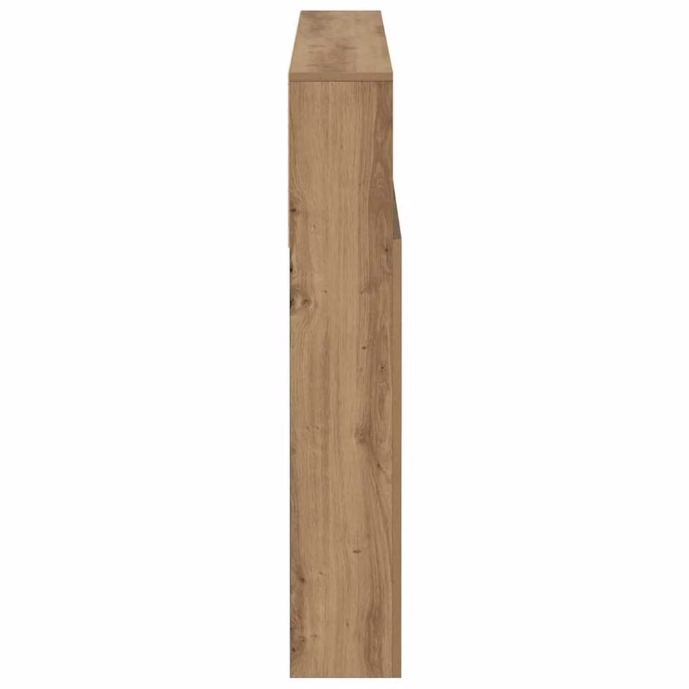 Berkfield Home Artisan Oak Headboard Cabinet in Brown, W/D/H: 120 x 19 x 103.5 cm – 3