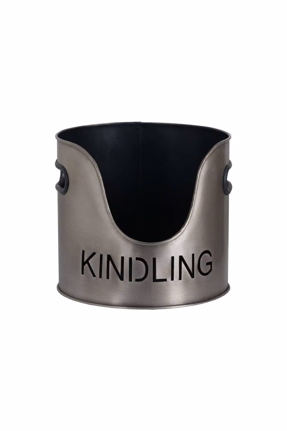 KDMD Silver Pewter Finish Logs, Kindling Buckets and Matchstick Holder Set – 2