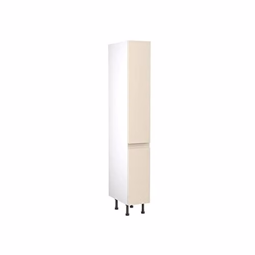 Kitchen Kit Cashmere Gloss J-Pull Tall Larder Unit W/D/H: 30 x 57 x 212 cm