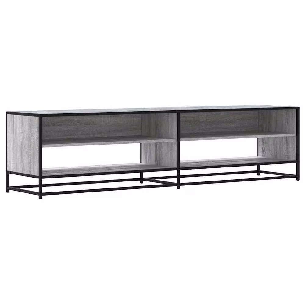Berkfield Home TV Cabinet in Grey Sonoma, W/D/H: 180.5 x 40 x 46 cm – 2