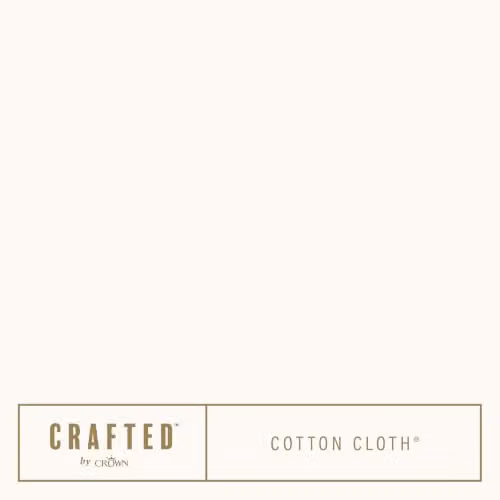 Crown Crafted Matt Emulsion Paint Tester Cotton Cloth White or Beige 125ml – 3