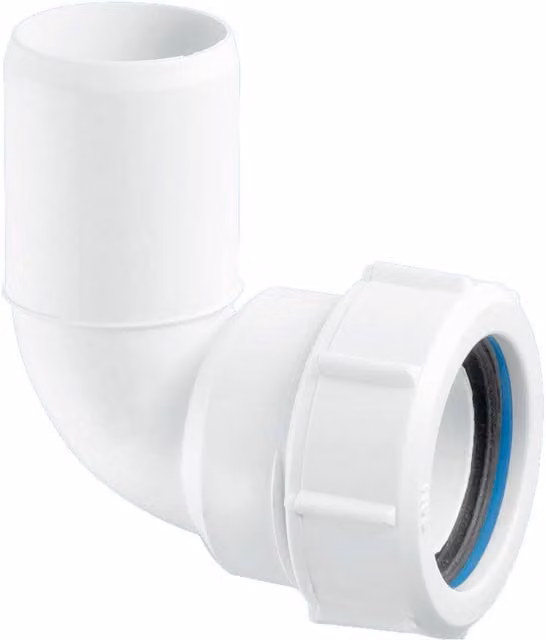 McAlpine 2 inch 90 degree Multifit Bend with Plain End, Grey MZ4L