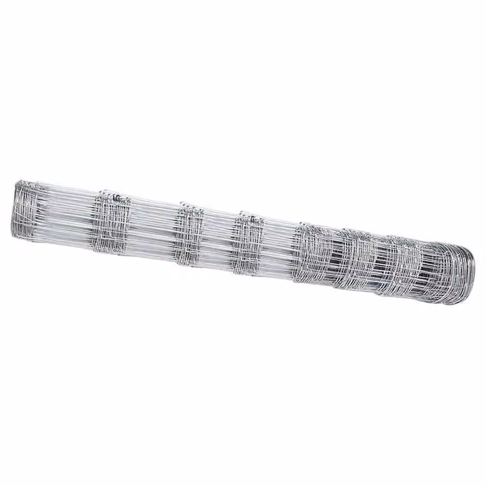 Berkfield Home Practical Field Fence in Silver Galvanised Steel, 1 x 25 m – 2