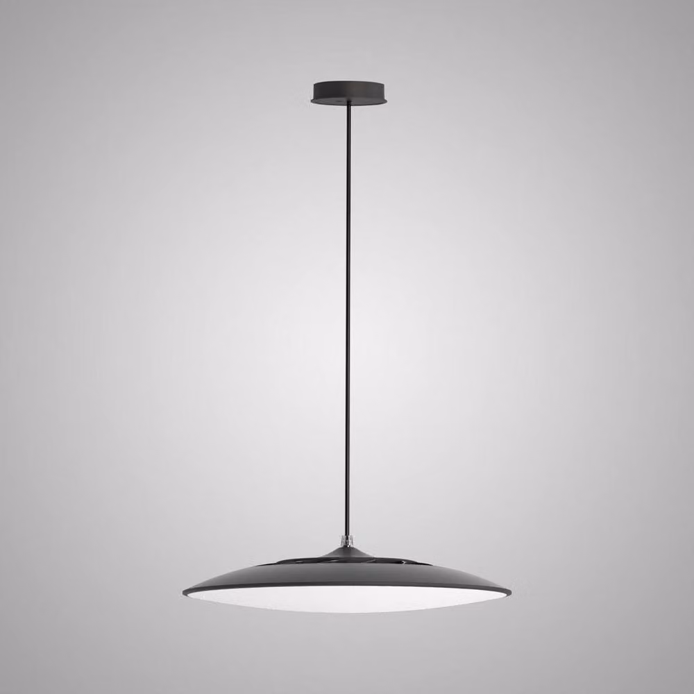 Netlighting Slim Round LED Pendant Light, Black, 16W, 4000K, 1440lm, Diameter: 25 cm – 2