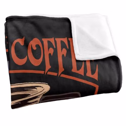 Steven Rhodes Worship Coffee Super Soft Fleece Throw Blanket, Multicolour, W/D/H: 152 x 127 cm – 7