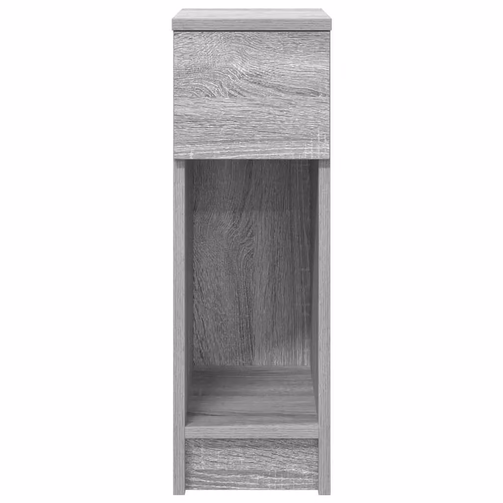 Berkfield Home Bedside Cabinet with Drawer in Grey Sonoma, W/D/H: 20 x 36 x 60 cm – 2
