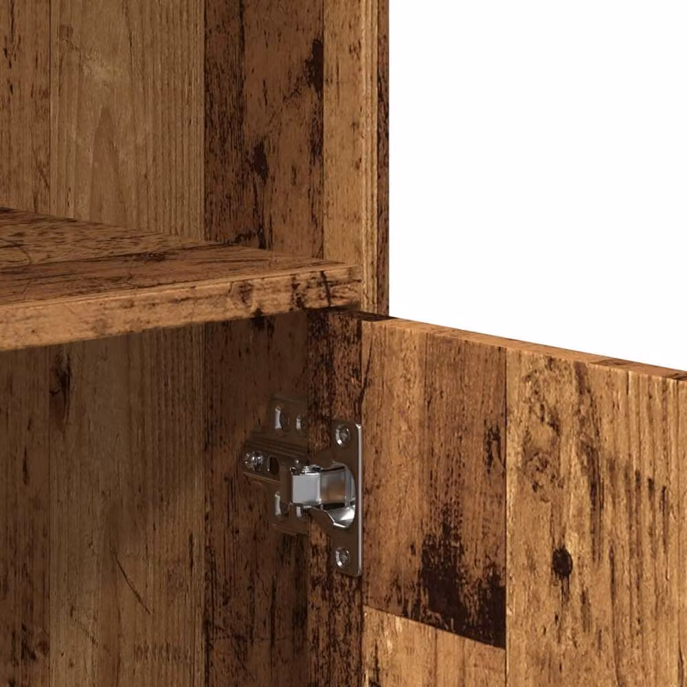 Berkfield Home Rolling Cabinet in Old Wood Brown, W/D/H: 55 x 40 x 91 cm – 7