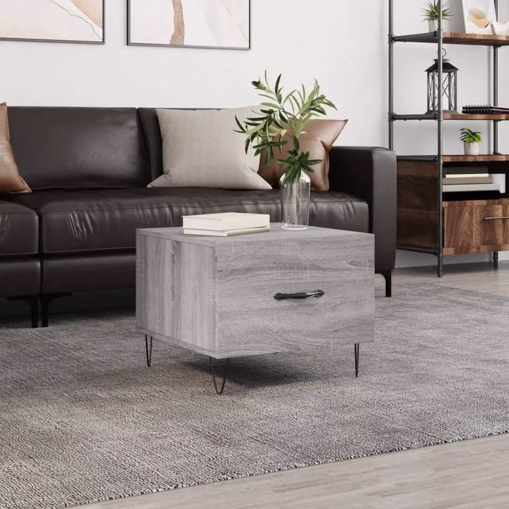 Berkfield Home Grey Sonoma Coffee Table, W/D/H: 50 x 50 x 40 cm – 2