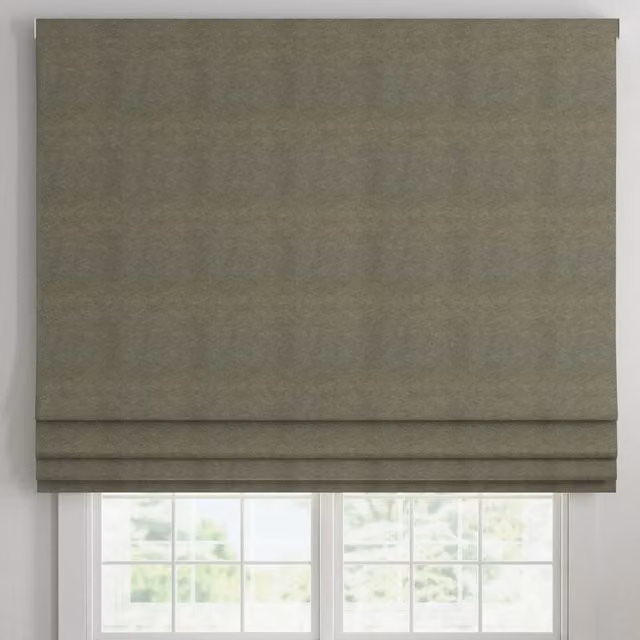 ANTE DECOR Altro Made To Measure Blackout Roman Blind in Grey
