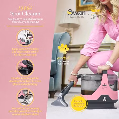 Swan Queen of Clean Spot Cleaner, 600W, Pink – 2