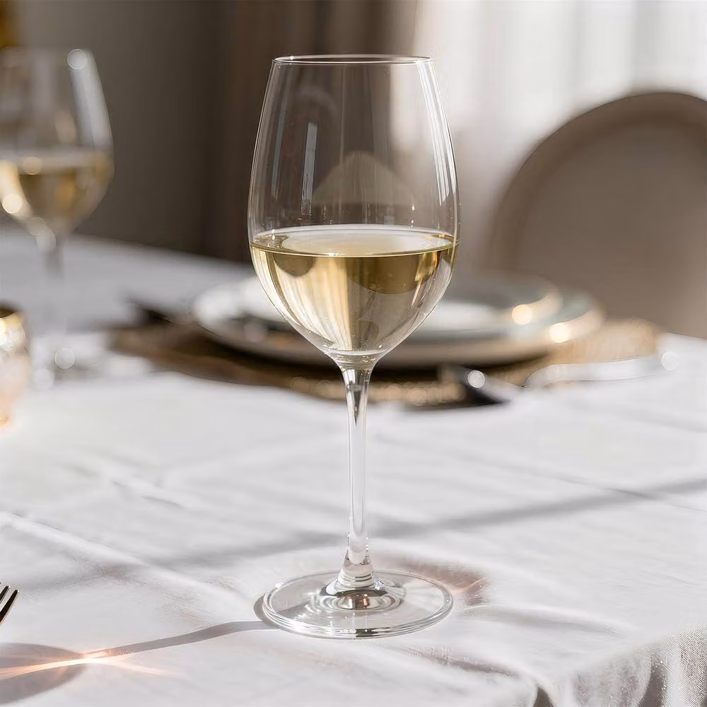 Argon Tableware Mayfair Lead-Free Crystal White Wine Glasses, 350ml, Pack of 6, Clear – 3