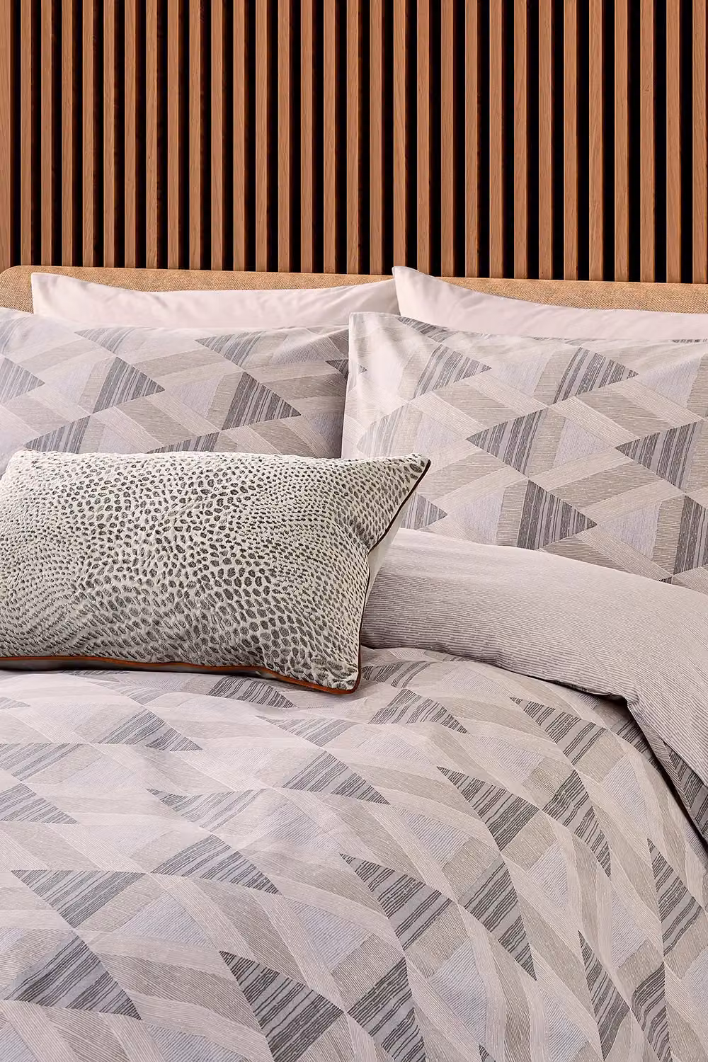 Nalu Nicole Scherzinger Pohaku Cotton Duvet Cover and Pillowcase Set, Beige, 200 x 200 cm – 2