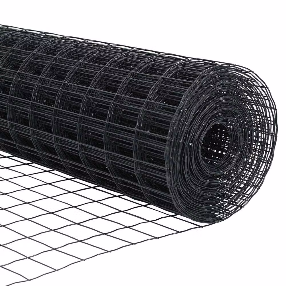 Berkfield Home Euro Fence Grey PVC-Coated Steel with 10 U-Profile Posts, W: 10 m, H: 1 m – 3