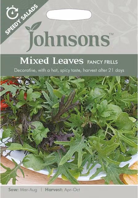 Johnsons Fancy Frills Mixed Leaves Vegetable Seeds