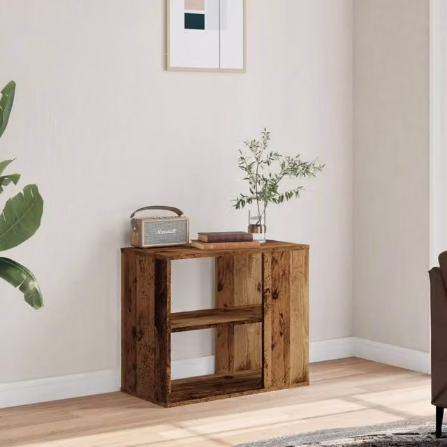 Berkfield Home Side Cabinet in Brown Rustic Wood, W/D/H: 60 x 30 x 50 cm