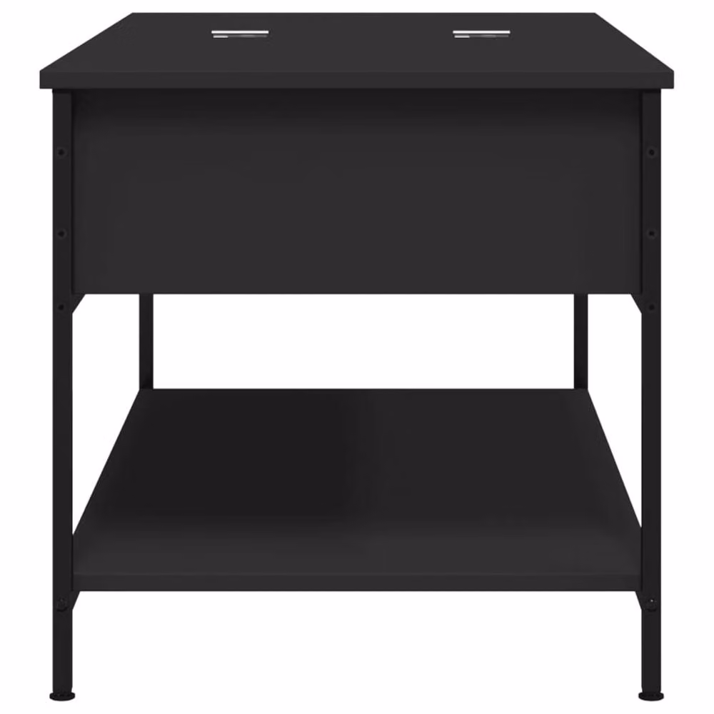 Berkfield Home Modern Black Rectangular Coffee Table with Lift Mechanism, W/D/H: 100 x 50 x 50 cm – 4