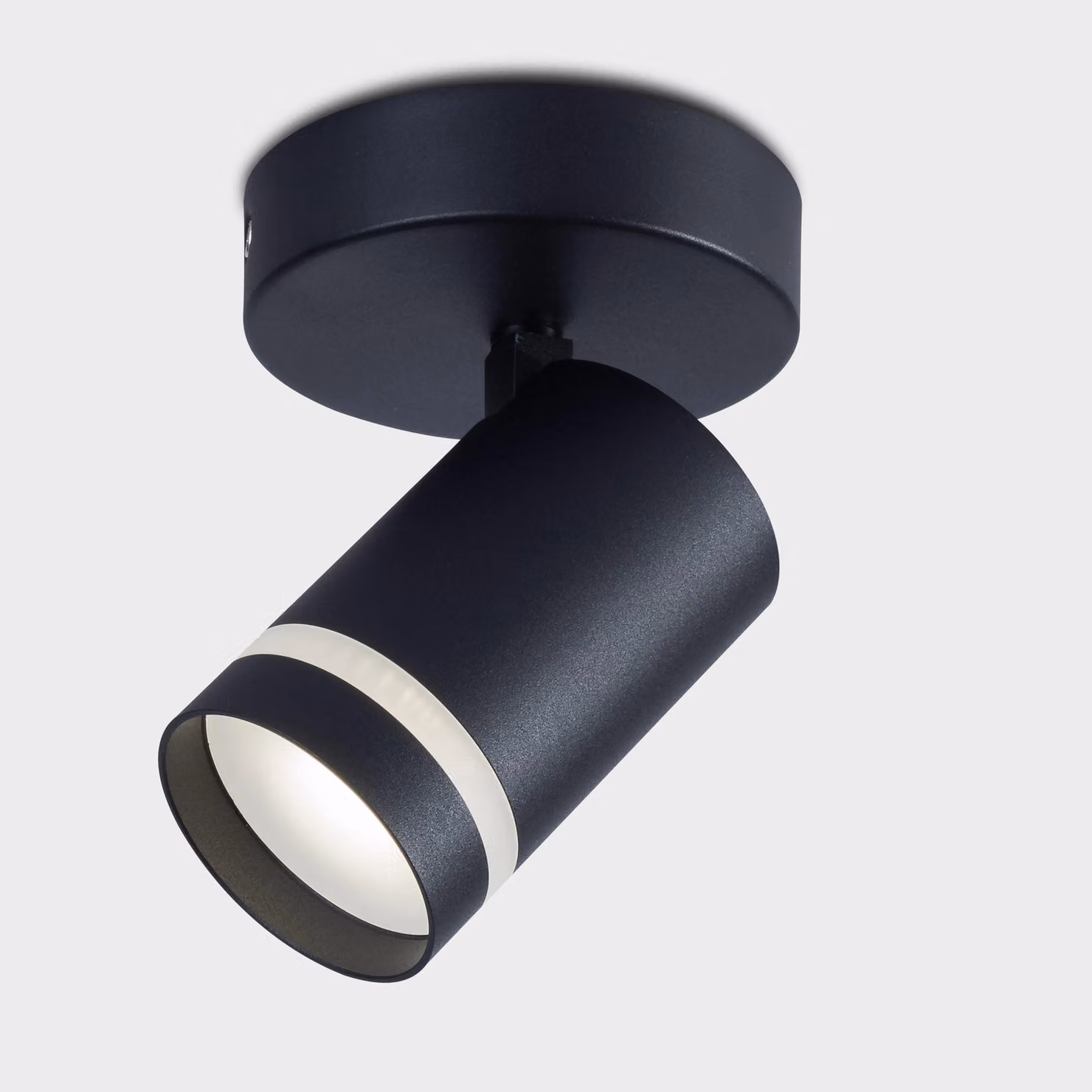 Harper Living Modern Black GU10 Single Ceiling Spotlight with Adjustable Ring Design – 2