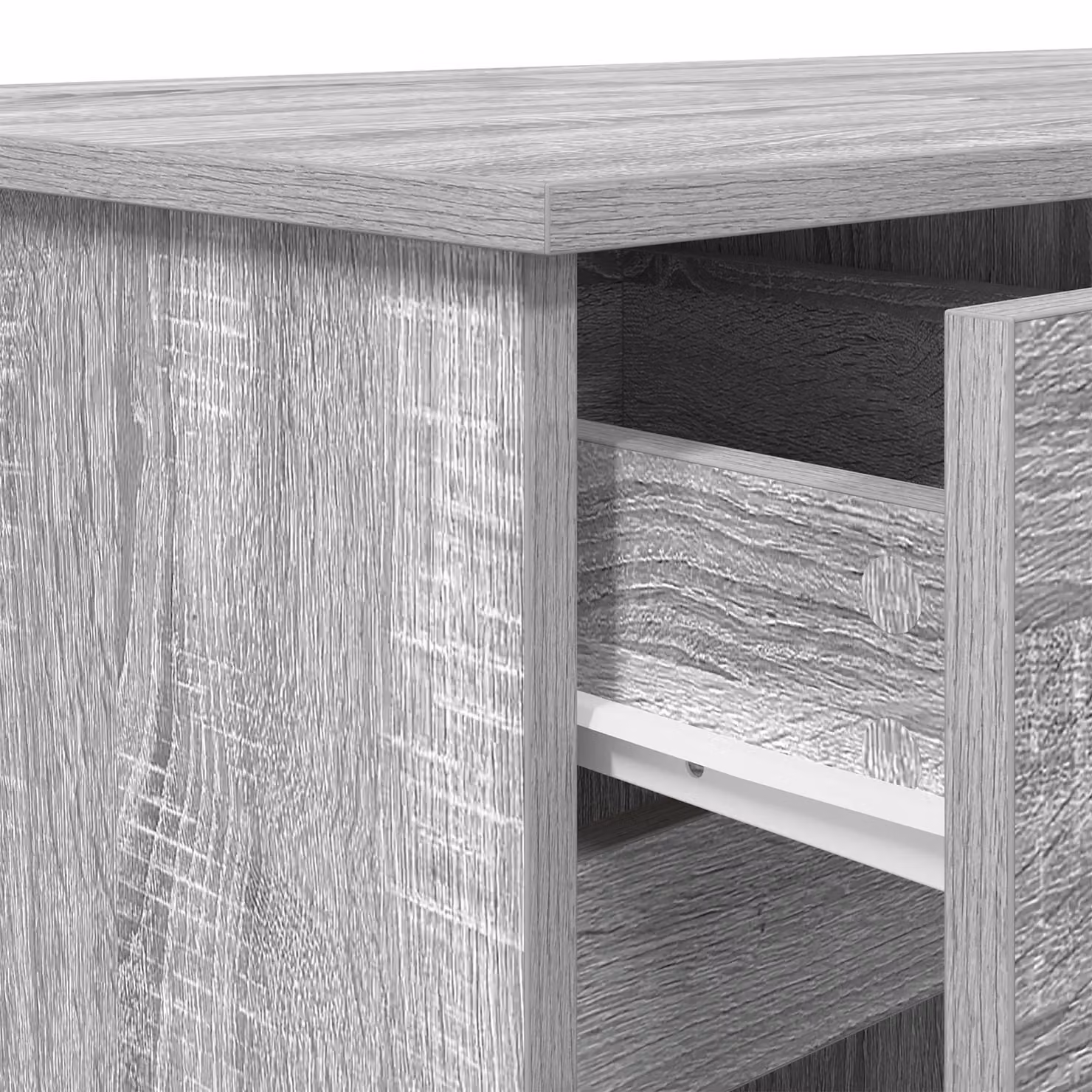Berkfield Grey Sonoma Writing Desk in Engineered Wood, W/D/H: 140 x 49 x 76 cm – 3