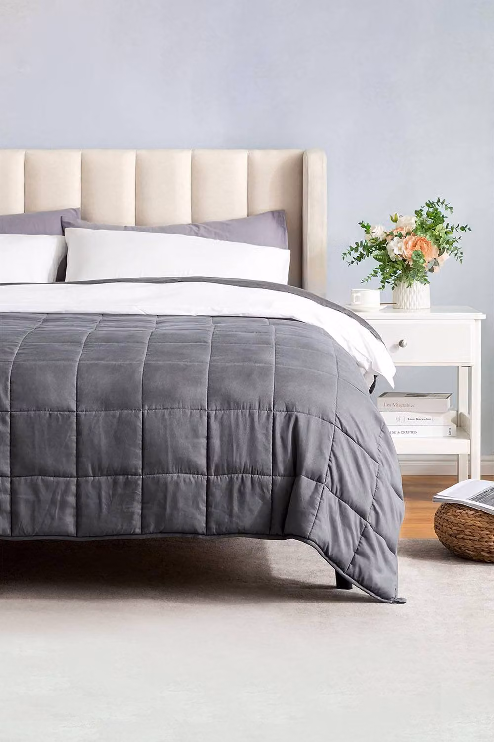 Living and Home Grey Weighted Blanket for Adults, W: 155 cm, L: 200 cm, 11.3 kg – 3