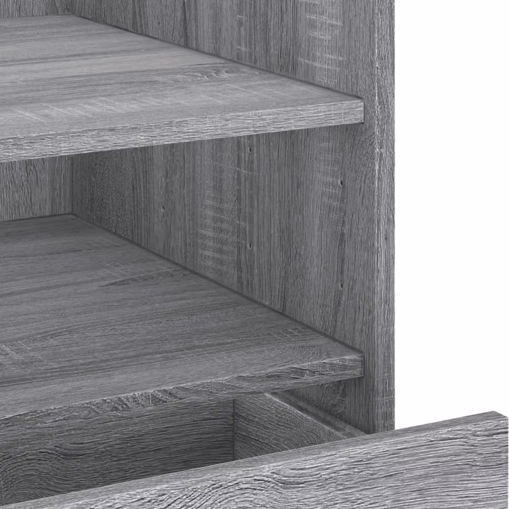 Berkfield Home Decorative Bedside Cabinet in Grey Sonoma, W/D/H: 45 x 50 x 50 cm – 5