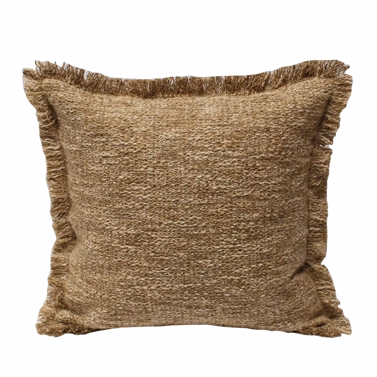 Dome Deco QUINCE Square Cushion in Beige and Brown, 45 x 45 cm
