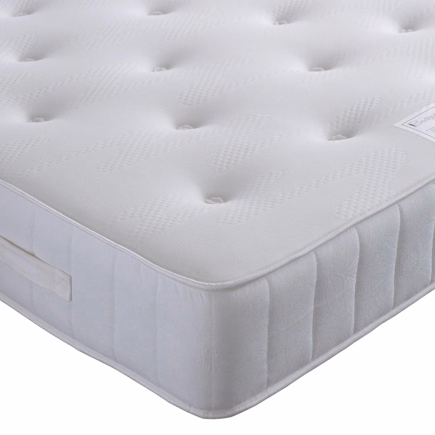 Bedmaster Memory Maestro Small Single Hybrid Memory Foam Divan Set with Headboard in Blue Plush Velvet