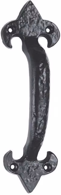 Loops Traditional Forged Iron Pull Handle in Black Antique Finish – 2