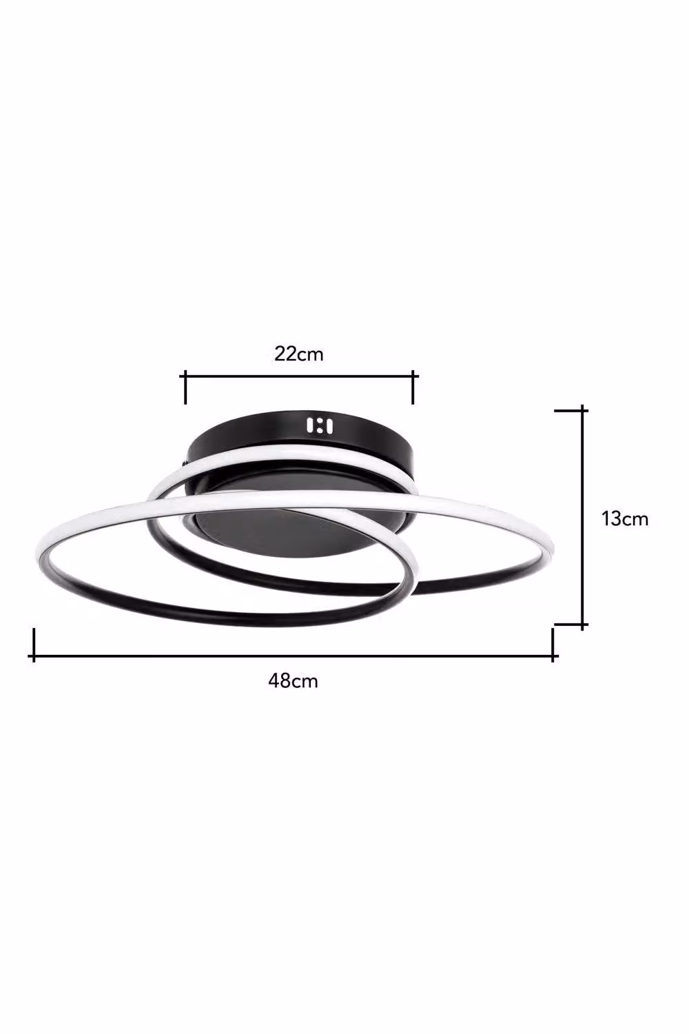 BHS Lighting Pei Modern LED Ring Flush Ceiling Light in Black – 4