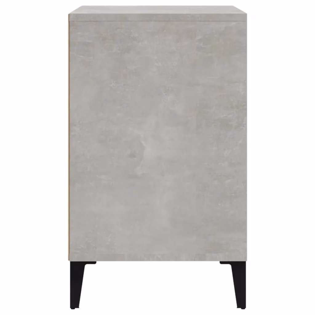 Berkfield Home Industrial Shoe Cabinet in Concrete Grey, W/D/H: 102 x 36 x 60 cm – 3