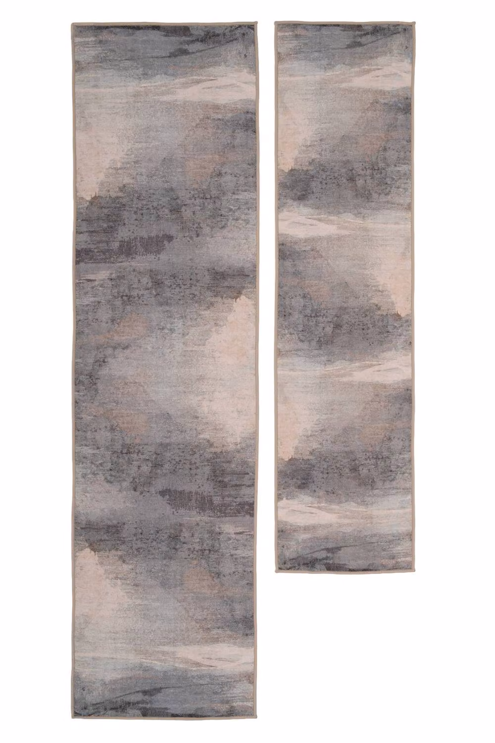 Kukoon Abstract Design Cotton Chenille Rug in Blue and Grey, W: 160 cm, D: 230 cm – 5
