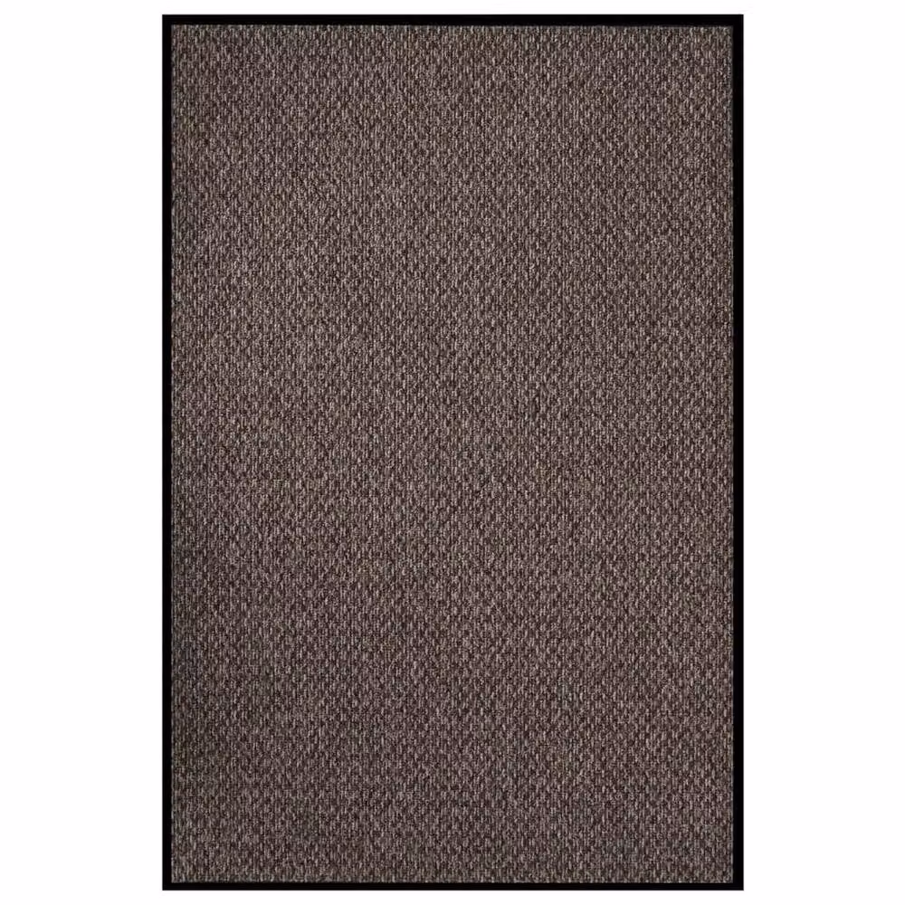 Berkfield Home Traffic Non-Slip Doormat in Beige and Brown, W: 80 cm, D: 120 cm – 2