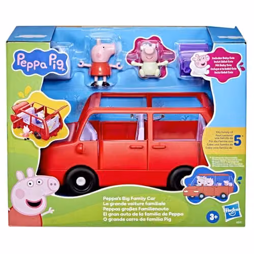 Hasbro Peppa Pig Big Family Car Playset, Red – 2