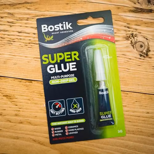 Bostik Super Glue Non-Drip Gel, 3g Transparent Cyanoacrylate Instant Bonding Adhesive – 2