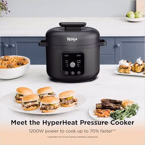 Ninja HyperHeat 9-in-1 Pressure Cooker and Slow Cooker, Black PC201UK – 2