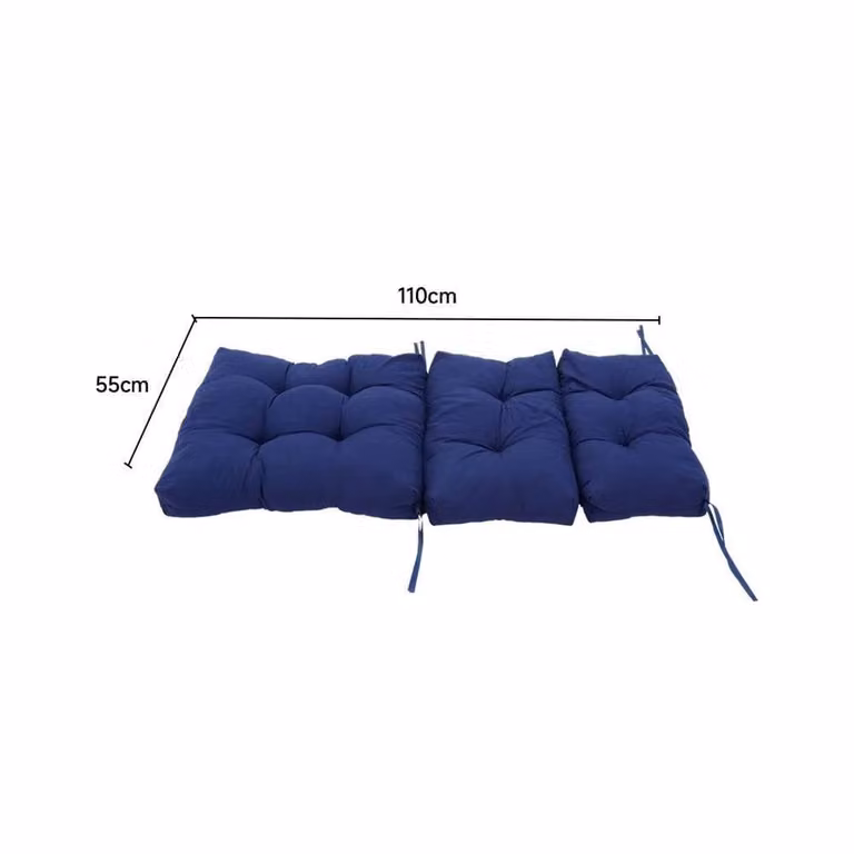 Kelvenix High Back Chair Cushion Seat Pad in Blue, W/D/H: 190 x 100 x 100 cm