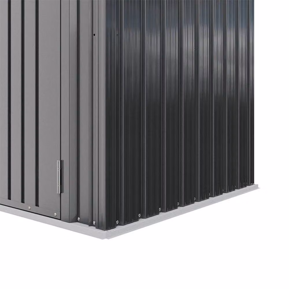 SPETLEK Metal Double Wheelie Bin Enclosure in Dark Grey Anthracite – 3