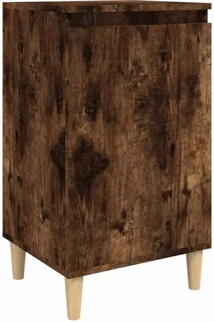 Berkfield Home Bedside Cabinet in Smoked Oak Brown, W/D/H: 40 x 35 x 70 cm – 1
