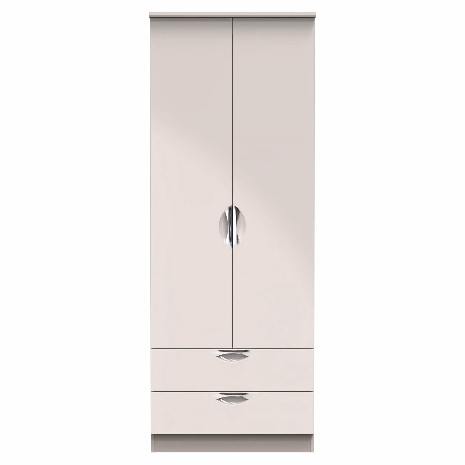 2 U Holborn Ready Assembled 2 Door 2 Drawer Wardrobe in Taupe/Beige – 2