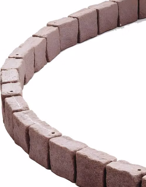 Ferand Realistic Faux Stone Landscape Edging, Brown – 1