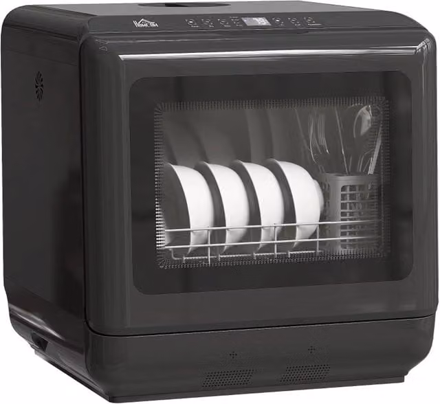 Rolipo 6L Countertop Dishwasher in Black – 1