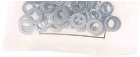 Unifix M16 Hex Full Nuts and Flat Washers, Galvanised Silver, Box of 20