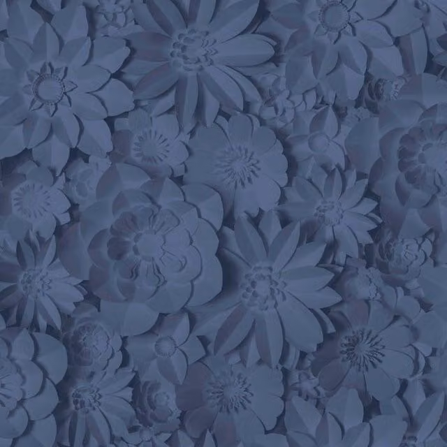 Fine Décor Diions Blue Floral Botanical Paper Wallpaper Roll