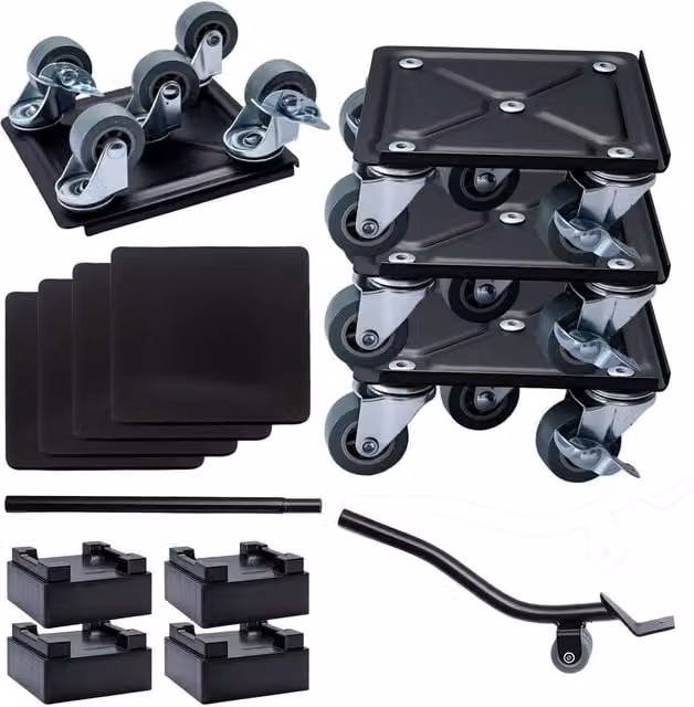 Havendro Heavy Duty 360 Furniture Dolly Lifter in Black Steel