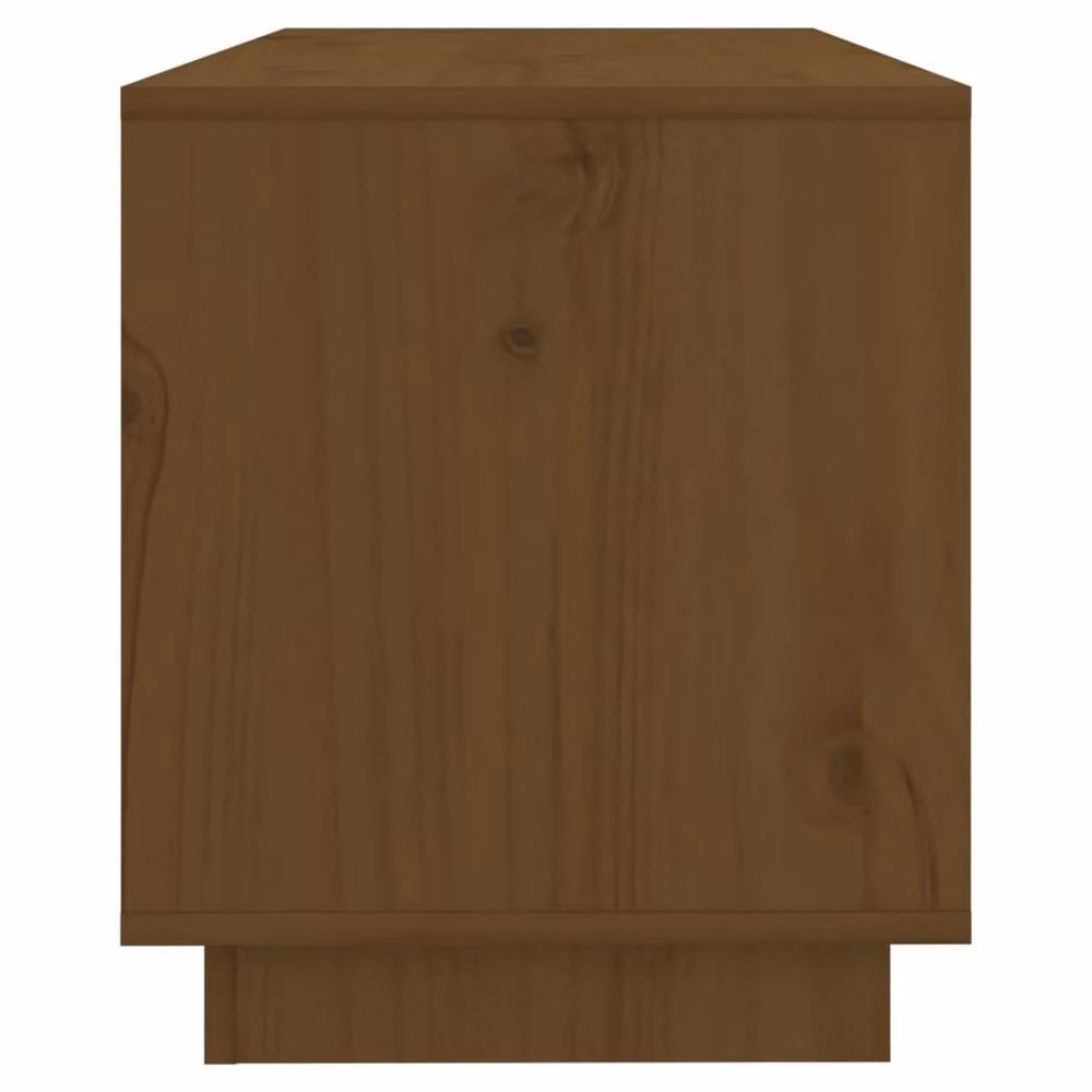 Berkfield Home Honey Brown Solid Wood Pine TV Cabinet W: 74 cm, D: 34 cm, H: 40 cm – 4