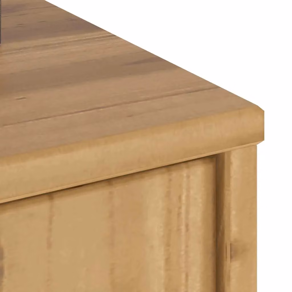 Berkfield Home ODDA Side Cabinets, 5 Piece Set, Solid Wood Pine, Brown, W: 40 cm, D: 24 cm, H: 79 cm – 4