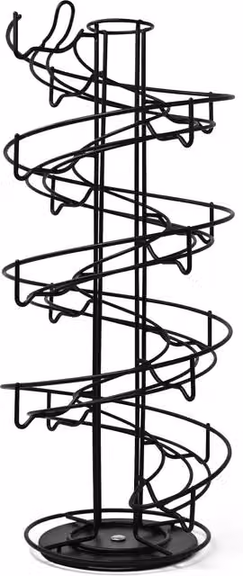 Joeji's Kitchen Rotating Egg Holder Storage Rack in Black – 5