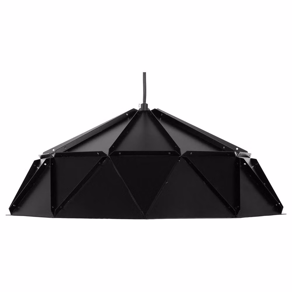 Wyld and Coco Geometric Black Metal Suspended LED Pendant Light – 2